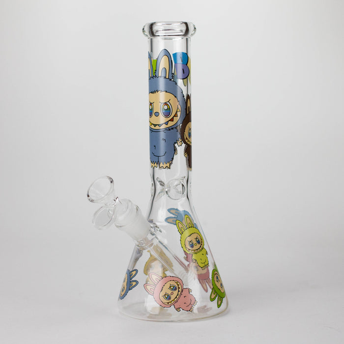 10" Lovely Cartoon Design Glass Beaker Bong Glass Bong 777 Smoke Design2