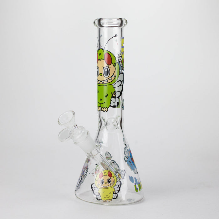 10" Lovely Cartoon Design Glass Beaker Bong Glass Bong 777 Smoke Design3