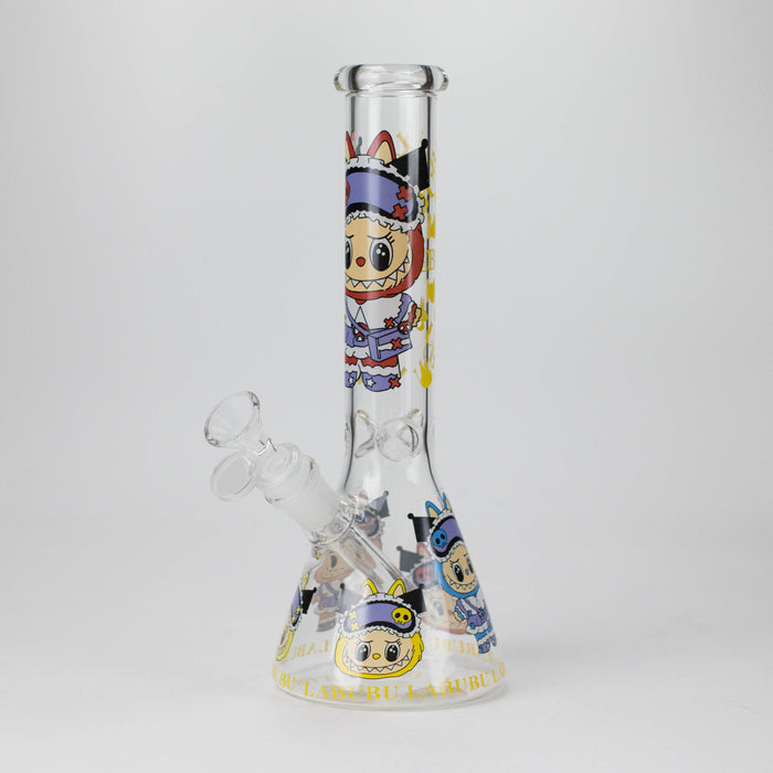 10" Lovely Cartoon Design Glass Beaker Bong Glass Bong 777 Smoke Design4
