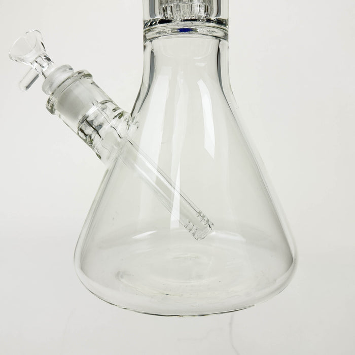 16" Color-Accented Glass Water Bong with Percolator Glass Bong 777 Smoke