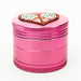 2" Valentine’s Day Design Aluminum Pink Grinder – 4-Layer (Box of 12) Display Pack 777 Smoke