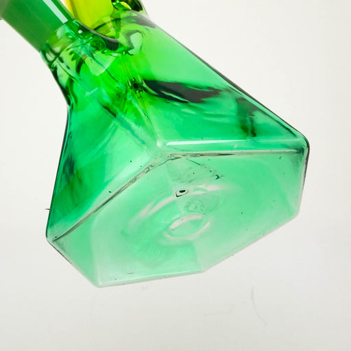 10" Two-Tone Color Glass Beaker Bong with Octagon Base Glass Bong 777 Smoke