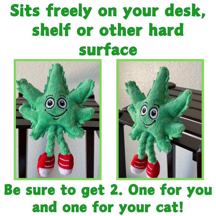 Lil' MJ the Marijuana Leaf - Plush Catnip Cat Toy - 6" For Pet PAW:20