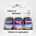 HIT | Rainbow 50mm Metal Grinder 4 parts Grip Cap 12 display [GRI738] Display Pack NIBO Distribution