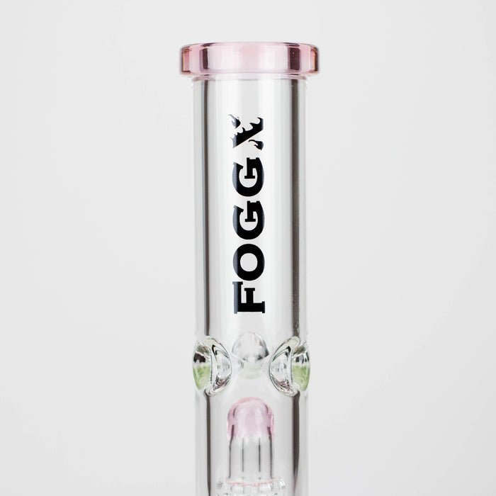 FOGGX | 14" Glass Water Pipe with Percolator [FT187] Glass Bong LEHIGH WHOLESALE
