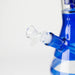 FOGGX | 14" Colored Glass Water Pipe with Percolator [FTLL09] Glass Bong LEHIGH WHOLESALE