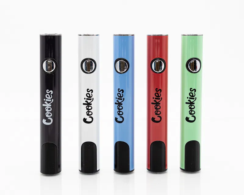 rechargeable cookies disposable vape Cookies 510 Thread Battery – Smart LED Display 20CT — One Wholesale