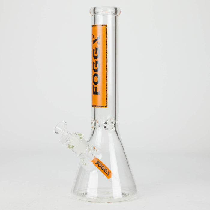 FOGGX | 14" Glass Water Pipe – 7mm Thick [FT590] Glass Bong LEHIGH WHOLESALE Orange