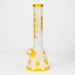 FOGGX | 14" Sandblasted Frosted Small Skull Beaker Glass Water Pipe – 7mm Thick [FT1649ATS] Glass Bong LEHIGH WHOLESALE Yellow