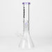 FOGGX | 14" Glass Water Pipe with Percolator [FT187] Glass Bong LEHIGH WHOLESALE Purple