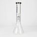 FOGGX | 14" Glass Water Pipe with Percolator [FT187] Glass Bong LEHIGH WHOLESALE Gray