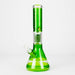 FOGGX | 14" Colored Glass Water Pipe with Percolator [FTLL09] Glass Bong LEHIGH WHOLESALE Green
