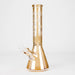 FOGGX | 14" Glass Water Pipe [FTLL01] – 7mm Glass Bong LEHIGH WHOLESALE Gold