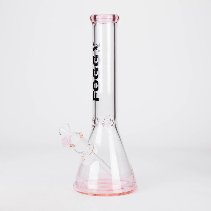 FOGGX | 14" Beaker Glass Bong – 7mm Thick [FT540] Glass Bong LEHIGH WHOLESALE Pink