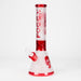 FOGGX | 14" Sandblasted Frosted Big Skull Beaker Water Pipe – 7mm Thick [FT1648ATS] Glass Bong LEHIGH WHOLESALE Red
