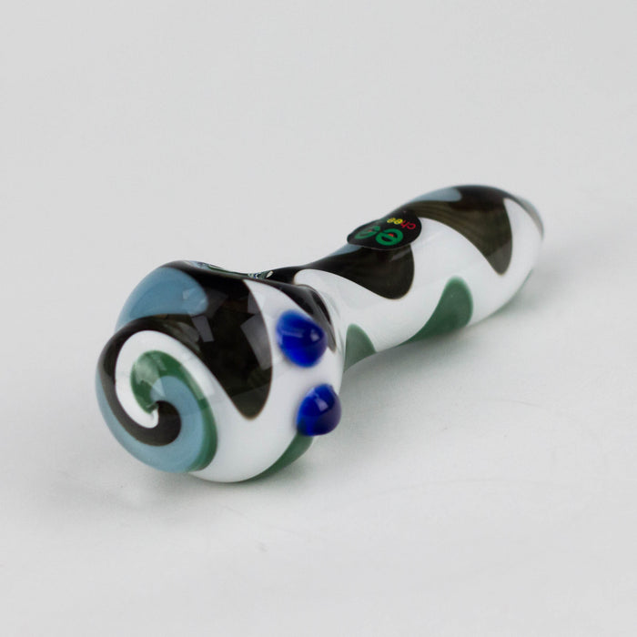 Cheech | 3.5" Glycerin Hand Freezable Pipe – Assorted Colors Glass Pipe Smoking Cat Distribution