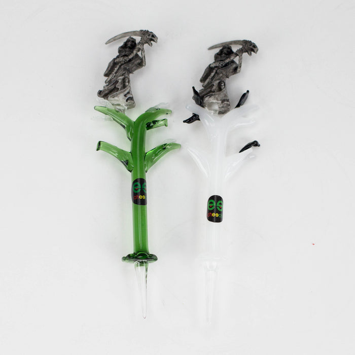 Cheech | Glass Dabber Tool Cap · Dabber · Insert · Clip · Nail Smoking Cat Distribution Grim Reaper (003)