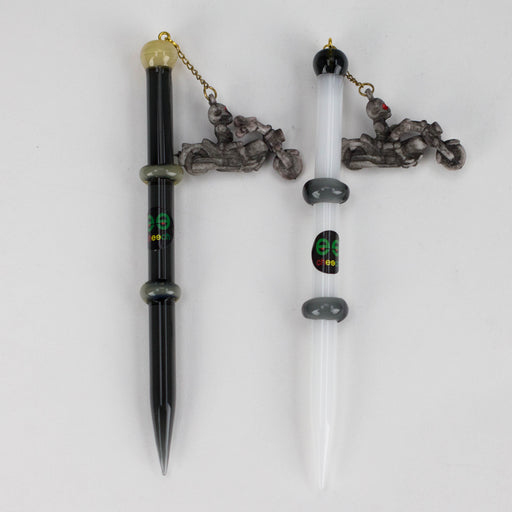 Cheech | Glass Dabber Tool Cap · Dabber · Insert · Clip · Nail Smoking Cat Distribution Skull Cycle (004)