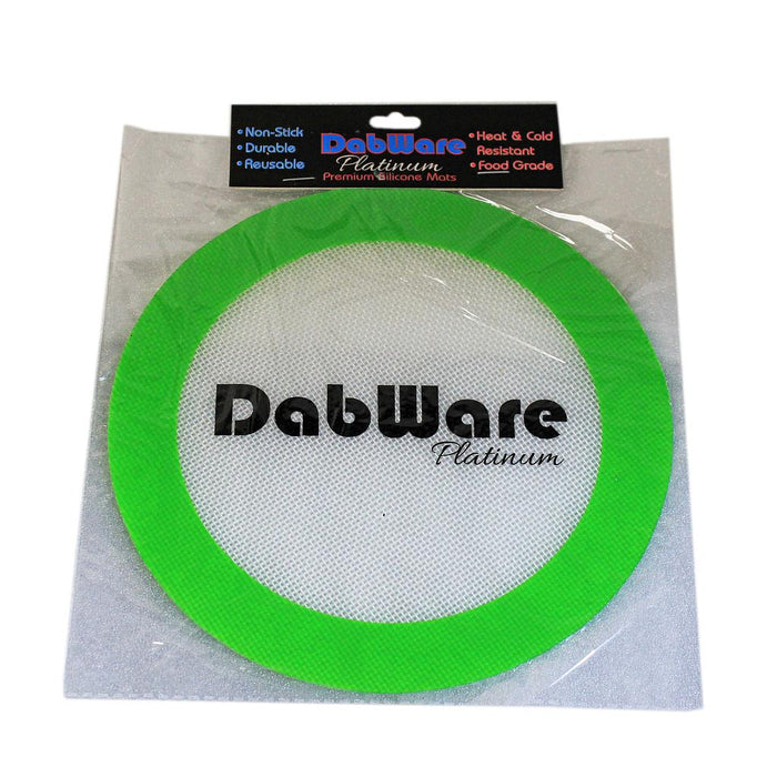 Dabware | 8" Platinum Round Silicone Mat Tray Maq Distributors Green