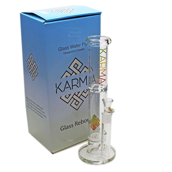 Karma | 14" Honeycomb Glass Bong Glass Bong Maq Distributors Rasta