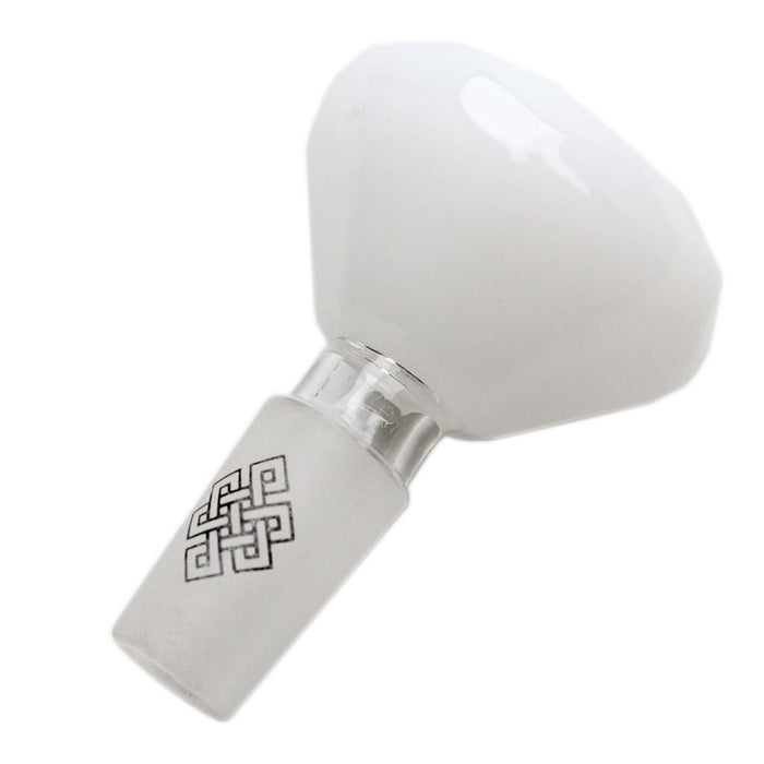 Karma | 14mm Diamond Glass Bowl Bowl · Popper Maq Distributors White