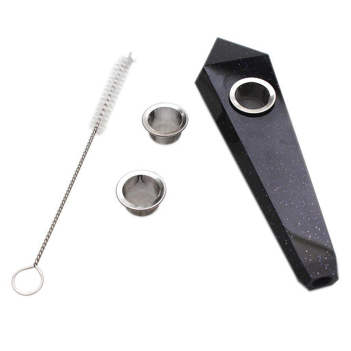 Karma | Blue Sandstone Crystal Pipe Quartz · Stone Pipe Maq Distributors