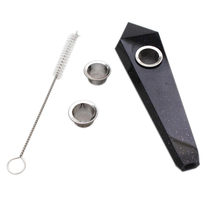 Karma | Blue Sandstone Crystal Pipe Quartz · Stone Pipe Maq Distributors