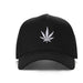 High-Crown 5-Panel Embroidered Leaf Cap-Black Hat & Toque Super Supplys Inc