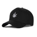 High-Crown 5-Panel Embroidered Leaf Cap-Black Hat & Toque Super Supplys Inc