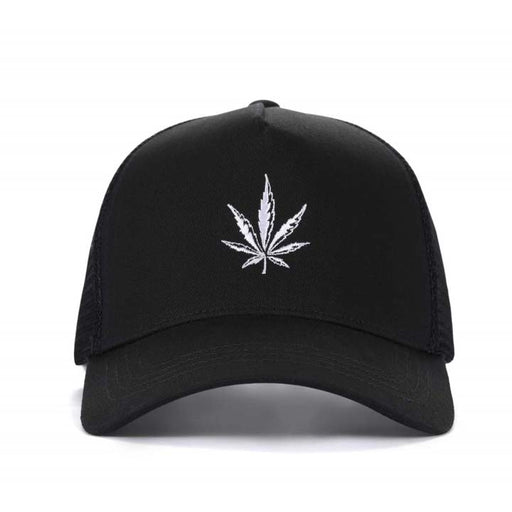 High-Crown 5-Panel Mesh Trucker Cap-Black Hat & Toque Super Supplys Inc
