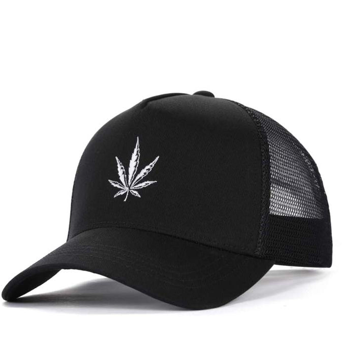 High-Crown 5-Panel Mesh Trucker Cap-Black Hat & Toque Super Supplys Inc