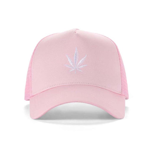 High-Crown 5-Panel Mesh Trucker Cap - Pink Hat & Toque Super Supplys Inc