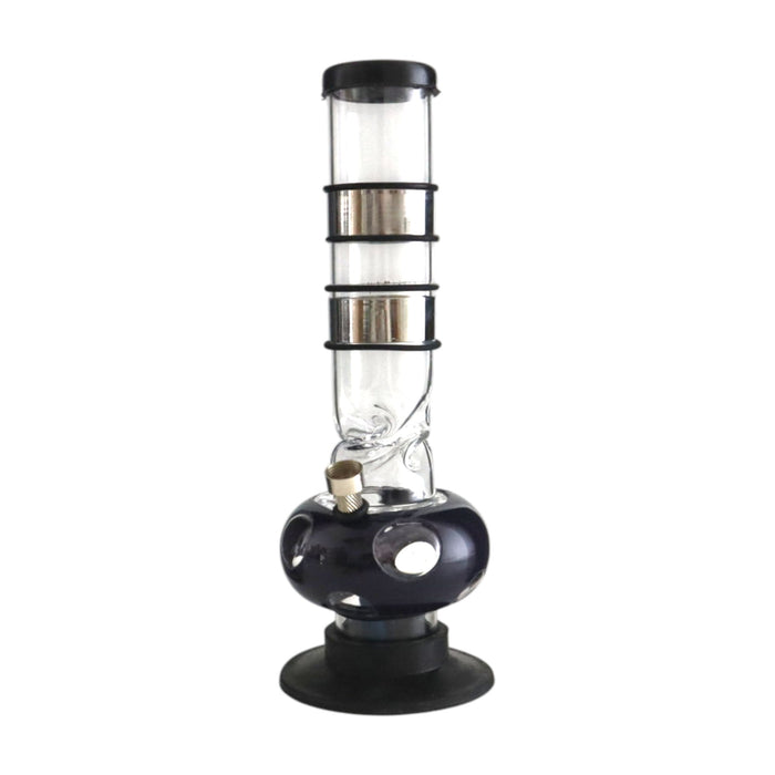 12" Acrylic Waterpipe with Detachable Metal Slider- 2pcs