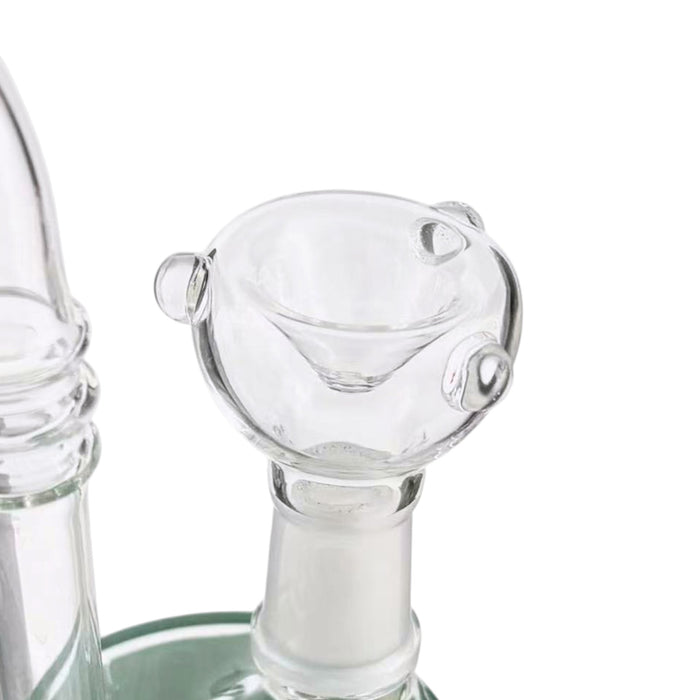 9" Mixed Glass Waterpipe with Built-In Stem – 14mm Female Bowl