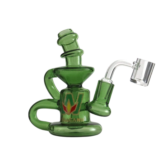 Wellcann | 5" Glass Dab Rig with Circ Perc – Includes Quartz Banger