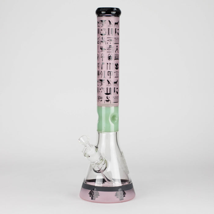 18" 7mm Glass Beaker Bong – Stone Age Design with Ice Catcher