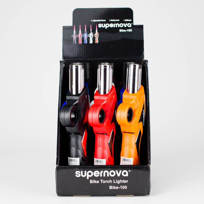 Supernova | Bike Torch Lighters – 8.5" Flame Lock (6-Pack) Torch Supreme Trading