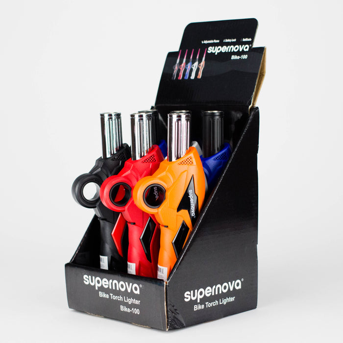 Supernova | Bike Torch Lighters – 8.5" Flame Lock (6-Pack) Torch Supreme Trading