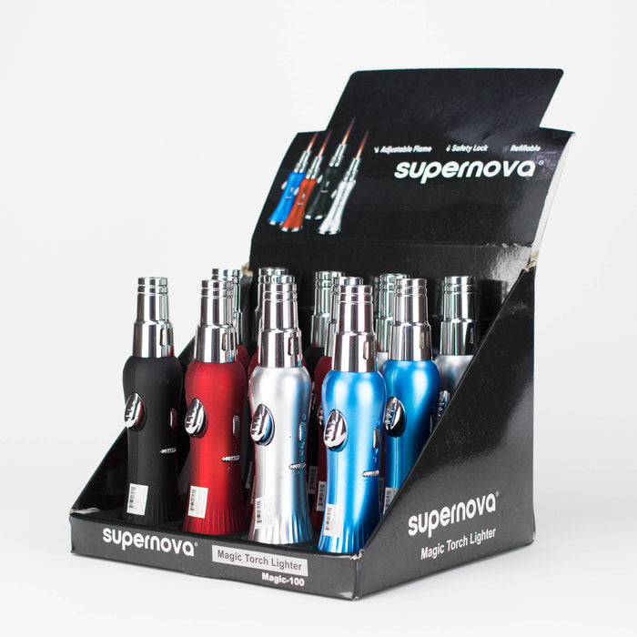 Supernova | Magic Torch Lighters – 7.5" Flame Lock (12-Pack) Torch Supreme Trading