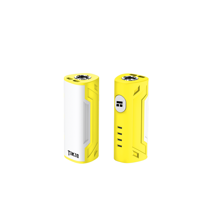 DOTECO | TIK10 510 Thread Variable Voltage Vape Battery (400mAh, Type-C) - 10 CT 510 Battery Super Supplys Inc Yellow