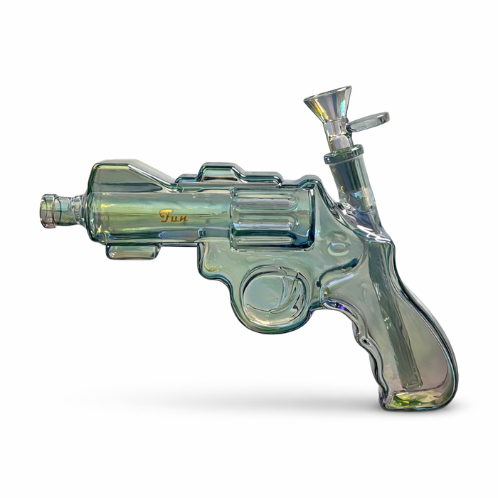 Fortune | 8″ Electroplated Revolver Waterpipe 