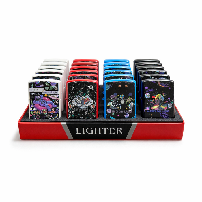 Alien XOG Labs Oil Lighter Box of 24 Lighter Super Supplys Inc