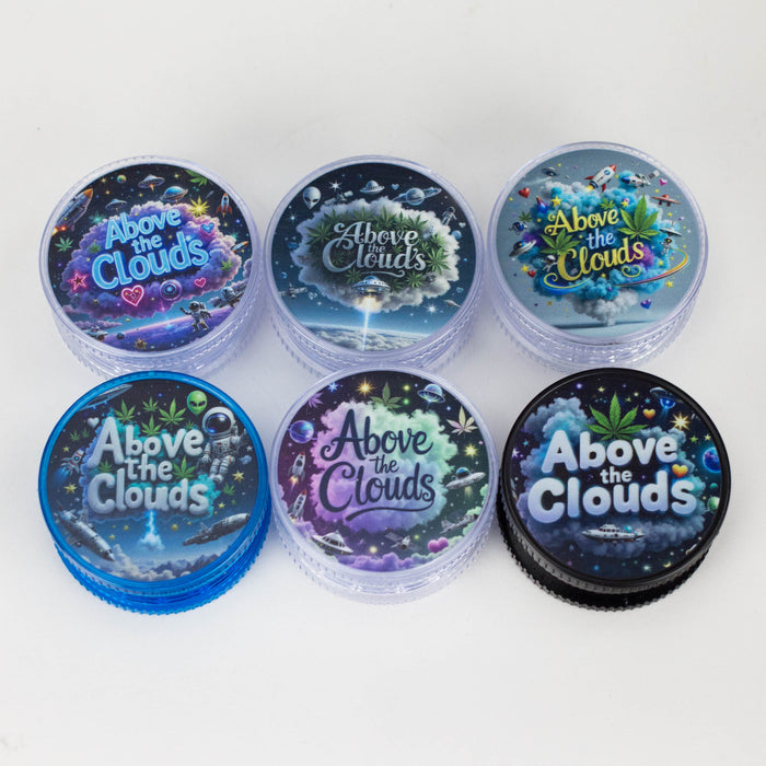 2.5" Above Cloud Design Acrylic Grinder – 3-Layer (Box of 12)