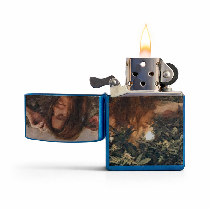 Ganja Girl Metal Oil Lighter – 24PC Assorted Counter Display Lighter Super Supplys Inc