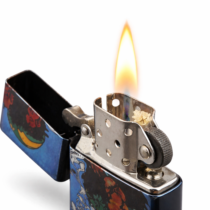 Honeypuff Metal Oil Lighter – 24PC Assorted Graphic Display Lighter Super Supplys Inc