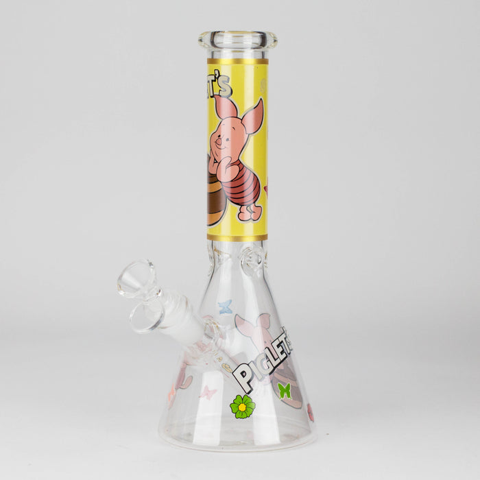 10" Cute Animals Design Glass Beaker Bong Glass Bong 777 Smoke Pig