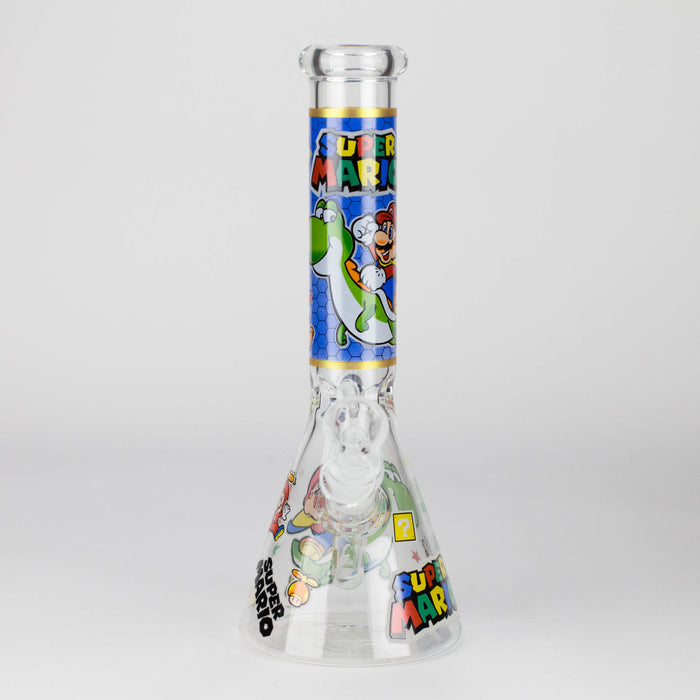 10" Carton Hero Design Glass Beaker Bong Glass Bong 777 Smoke