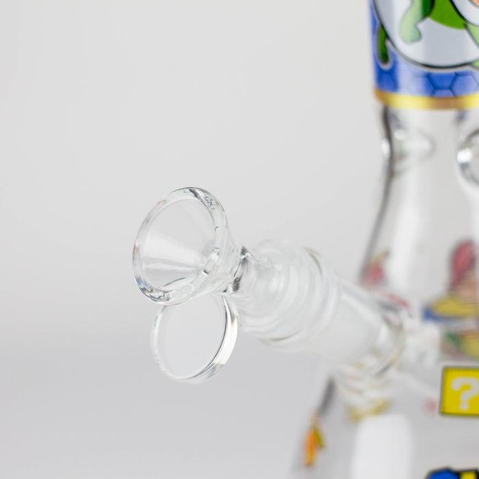 10" Carton Hero Design Glass Beaker Bong Glass Bong 777 Smoke