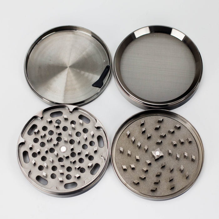 Zinc Gun Metal HIT Grinder 100mm 4pts Grinder NIBO Distribution