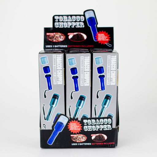tobacco chopper aluminum handheld chopper Electric Herb Grinders Torch Shape... From Reasonable11, $6.4 The spacious 11 in x 4.7 in x 5 in food tray ensures ample capacity for collecting large quantities of prepped ingredients Portable Aluminum Metal Electric Tobacco